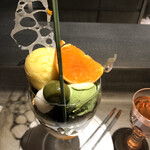 PATISSERIE ASAKO IWAYANAGI - パルフェ ジャポネ   季節の柑橘とともに、上から。