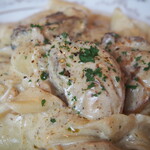 生パスタ専門店 レヴァーロ - 牡蠣のバーニャカウダパスタ（厚岸の牡蠣）