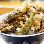 ひょうたん寿司 - 美しい黒天丼♪