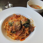 三日月 - 鹿肉だんごのパスタ