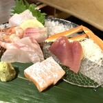 漁師の宴 - 山陰産直地魚造り盛り合わせ 780yen×2 ドアップ