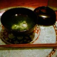 ラ・ボンバンス - 蛤の温かーいスープ　三食白玉団子　四万十川海苔