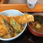 すがわら - たら天丼とミニそば