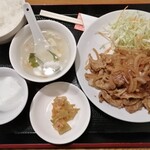 中華料理 品香園 - 平日ランチ　日替わりのしょうが焼き定食　750円