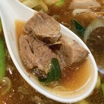 カドヤ食堂 - ・つけそば(並) 1100円
      ・豚足トッピング 620円