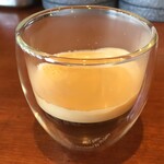 Bistro Rigole - +200でドリンク付きます　手が熱くならないダブルウォールグラスで提供のホットコーヒー