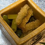 尾頭橋すみや - 子持ち昆布とわさび菜のお浸し