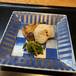 尾頭橋すみや - 真魚鰹の味噌幽庵焼きと河豚の白子