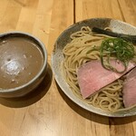 竹麺亭 - 魚介醤油つけ麺