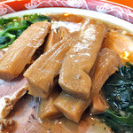 らあめん福楽 - チャーシューめん（太〜いメンマ）