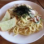 TheCAFE L.D.K - パスタランチ\９８０の「豚肉とゴボウの和風パスタ」