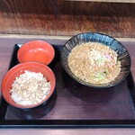 嵯峨谷 - 名物あじご飯とお蕎麦(温)のセット