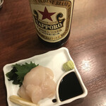 立ち呑み くにし - 貝柱の刺身