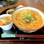 茶房　かーら家食堂 - 八重山そば（650円）＆定食セット（400円）