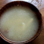 カフェアンドアニモ - ランチの味噌汁