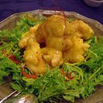 中国料理 桃源 - エビマヨ。プリプリの大海老。