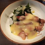 金町製麺 - 兵庫県産新物ホタルイカの酢味噌　400円