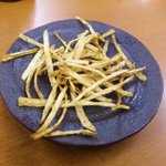 串工房 - 長芋の皮のフライ、、、酒の肴に最高過ぎる。