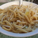 ラーメン二郎 - この麺はモチッとしてて旨いんです