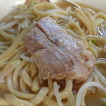 ラーメン二郎 - かじっちゃった後だけど...