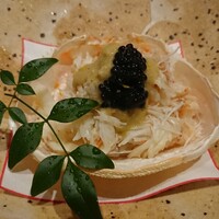 炭火割烹 白坂 - 毛ガニの飯蒸し