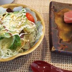 玄海鮨 - サラダ付きです