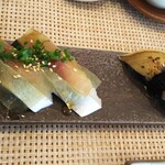 玄海鮨 - 追加  サバ２＋アナゴ２