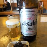 そば処水元やぶ - 大瓶ビール６００円