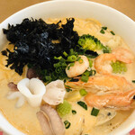 イタリアンレストラン アンジェロ - 料理写真:シーフードクリームスープスパゲッティ