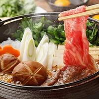 黒毛和牛のすき焼き