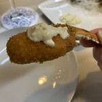 ステーキハウス スエ - 蟹爪フライ