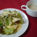レストラン・ラグーン - サラダ＆野菜たっぷりのスープ