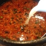 豚ソバ Fuji屋 - スープ割り