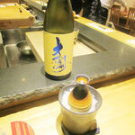 鮓菜 浅乃 - 2月だけど少し暖かい日だったのでずっと冷酒で通しました