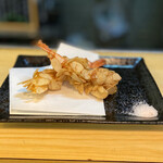 おき野 - 海老のアーモンド揚げ