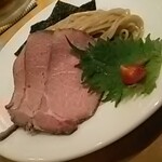 姫路麺哲 - つけ麺姫路（醤油）、ホルモン
