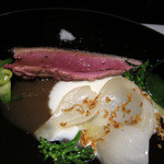 フロリレージュ - 牛ハツ・ザブトンのロースト　蕪のピューレ