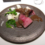 フロリレージュ - 牛ハツ・ザブトンのロースト　蕪のピューレ