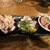 焼とんyaたゆたゆ - 豚のとろ火刺し3種盛り合わせ(ガツ・豚ヒレ・ハツ)