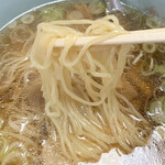 食道苑 - このシンプルな麺もスープに合っています！！