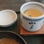 和食の小島 - セットの茶碗蒸し