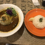 ルー&スープカレー ボナンザ - チーズハンバーグスープカレー