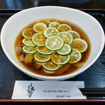 高砂 - 冷しすだちきしめん（赤）