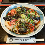 くるまや - 夏野菜のおろしきしめん（きゅうり抜き）