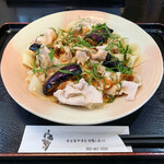 高砂 - 梅豚冷しゃぶきしめん