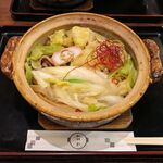 みのや - 牛モツしょうゆ煮込み＋にんにくスライス