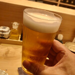 割烹酒亭 三分亭 - 昔ながらのアサヒ生ビール