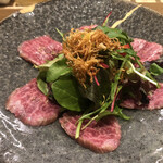 割烹酒亭 三分亭 - 田村牛のカルパッチョ