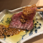 割烹酒亭 三分亭 - 田村牛のカルパッチョ