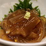 割烹酒亭 三分亭 東京ミッドタウン日比谷 - のれそれの沖漬け